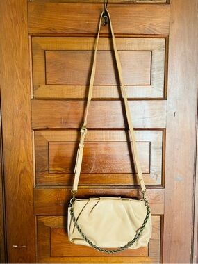 Taupe Bag with Chain Accent